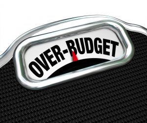 Going over budget