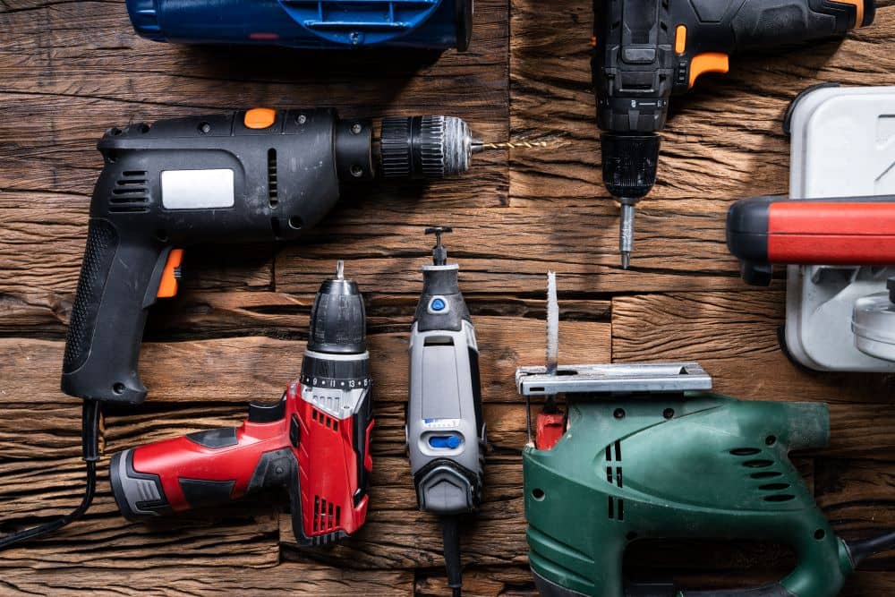 Group of power tools,