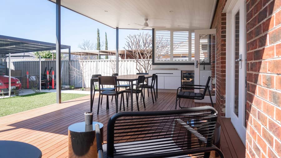 Outdoor kitchen finalised