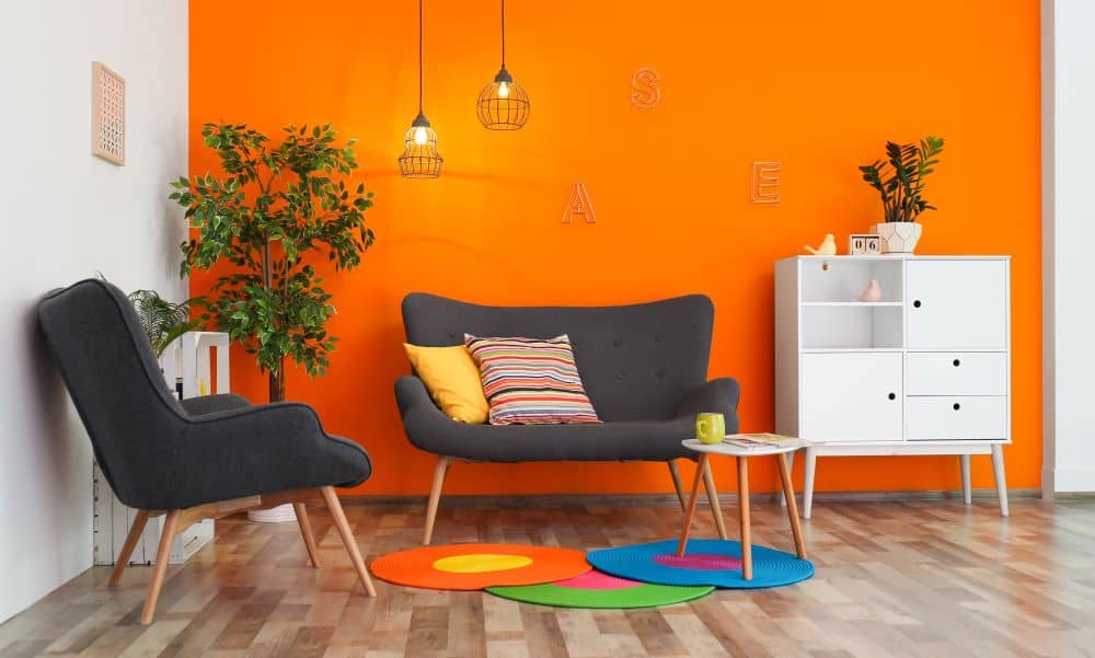 Bright coloured rooms feel bigger and more inviting.